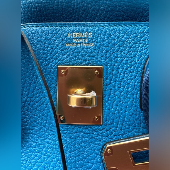 Hermes Birkin 30 Blue Zanzíbar GHW - Picture 14 of 14